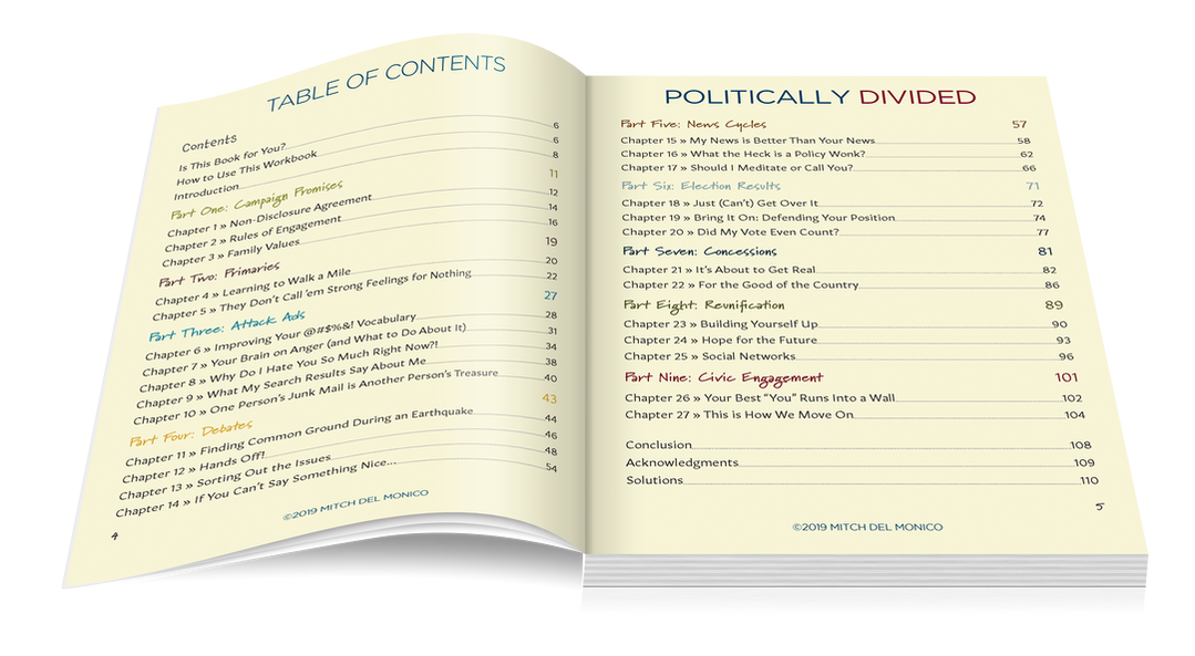 Politically Divided Table of Contents